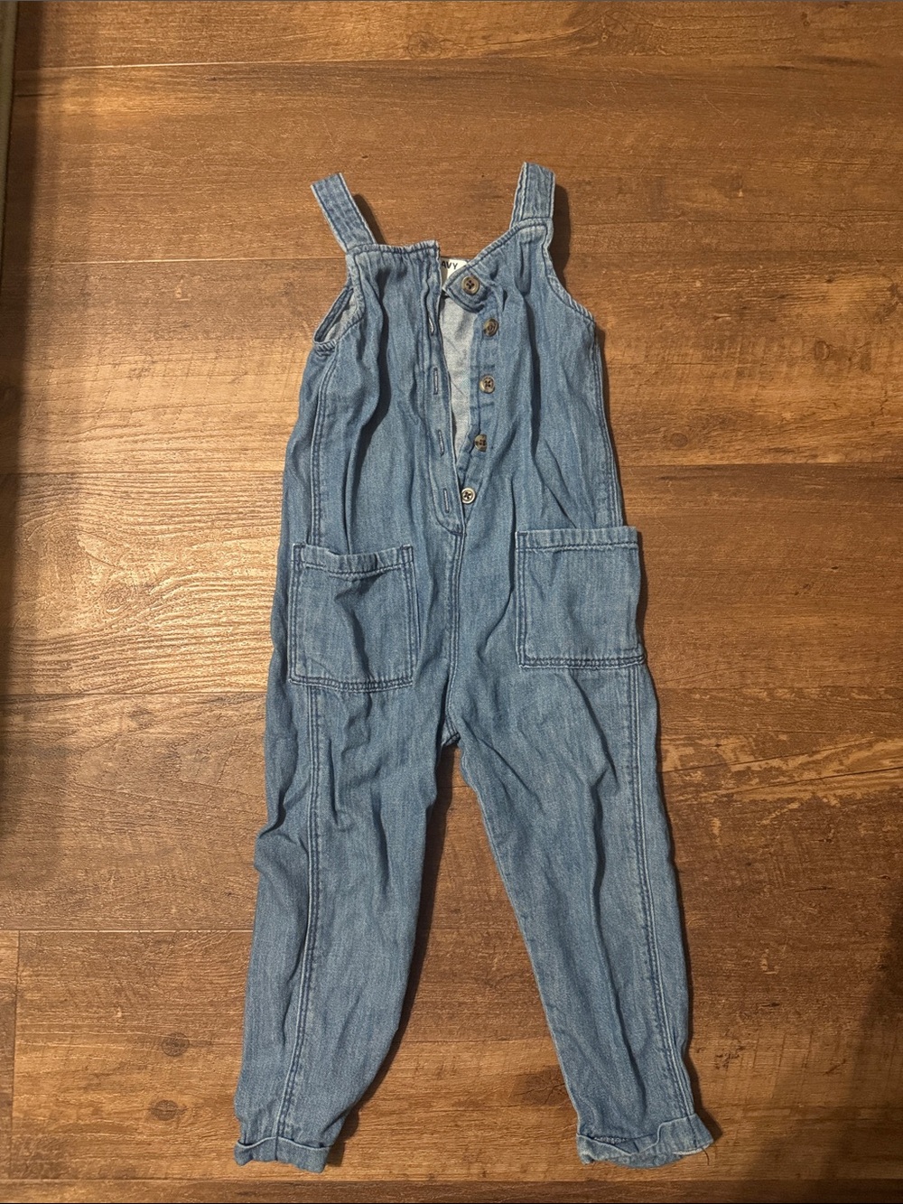 Old Navy Light Blue Denim Romper Overalls for Kids
